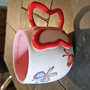 Starbucks 2007 Butterfly Wing Handle 10oz Coffee Mug NWOT
